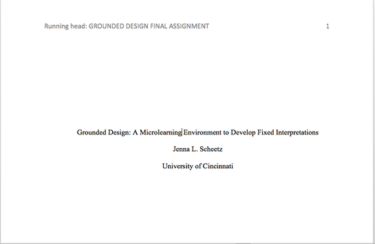 Picture: Academic Paper on Grounded Design